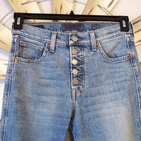 🎄NWOT Lucky Brand Candiani‎ Authentic Straight Crop Jeans Size 2/26 - Picture 9 of 13